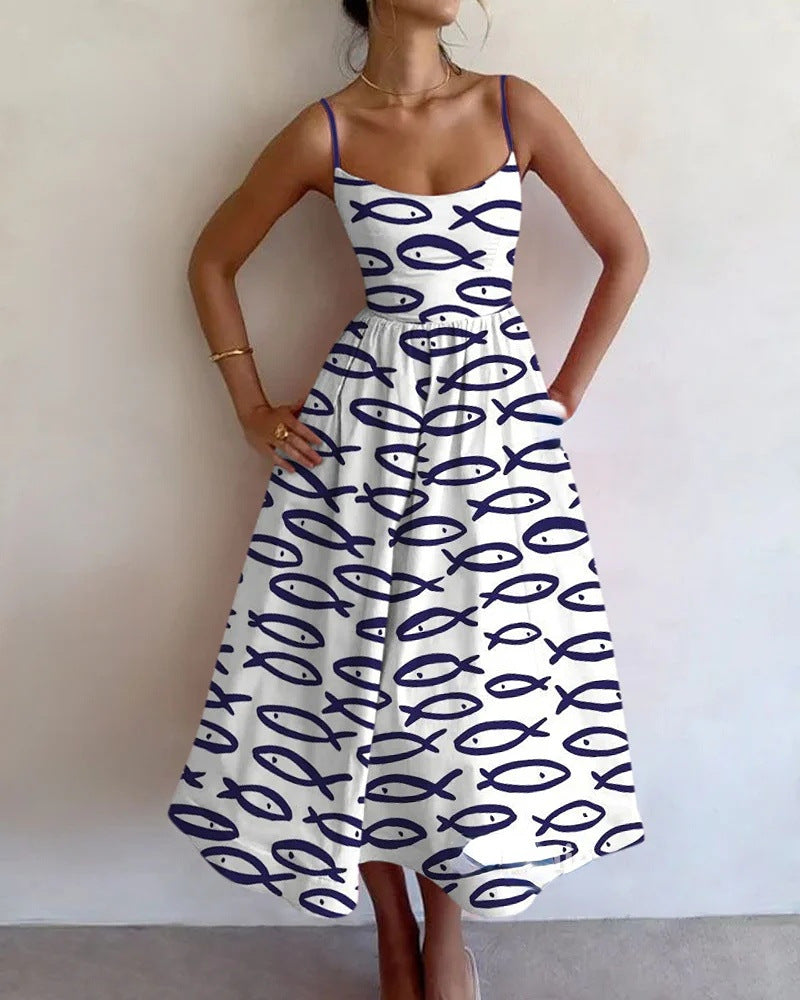 Sablewyn | Coastal Sketch Midi-kjole
