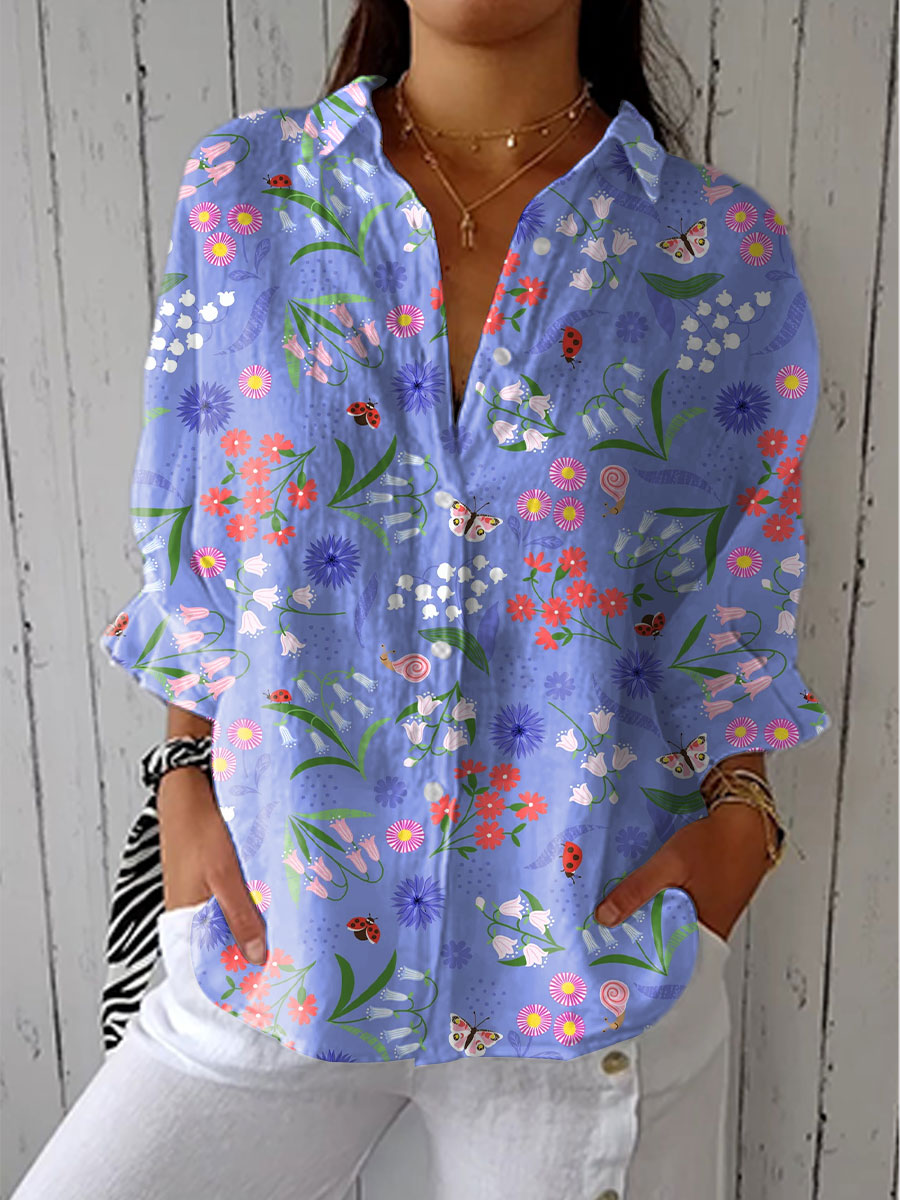 Dorothy – Bluse i engblomst