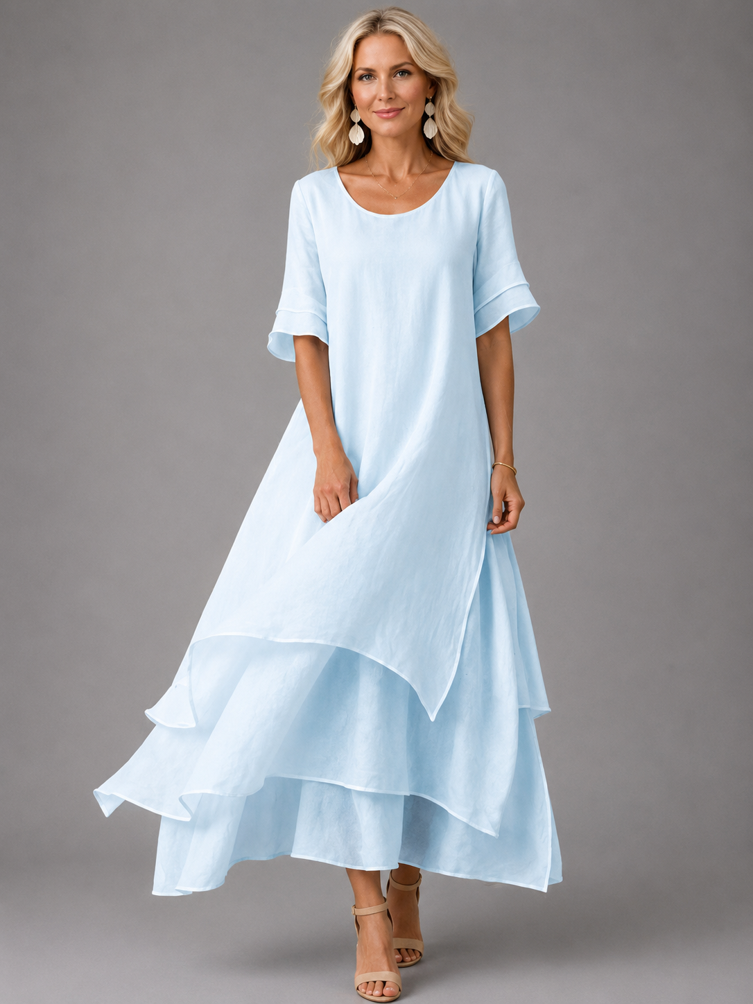 Liora™ | Flowing Grace maxi-kjole