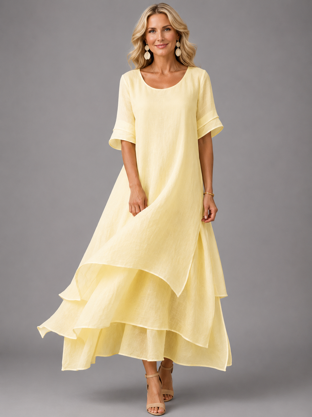 Liora™ | Flowing Grace maxi-kjole