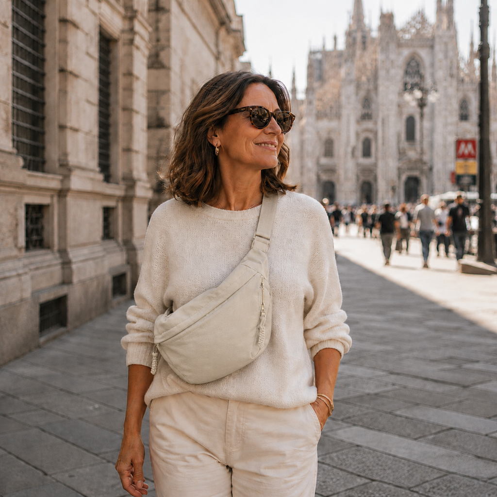 Elena | Beige skuldertaske