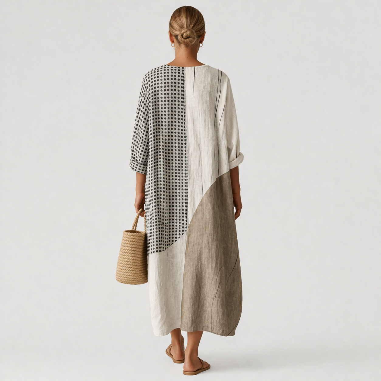 Emma™ | Elegant stribet kjole