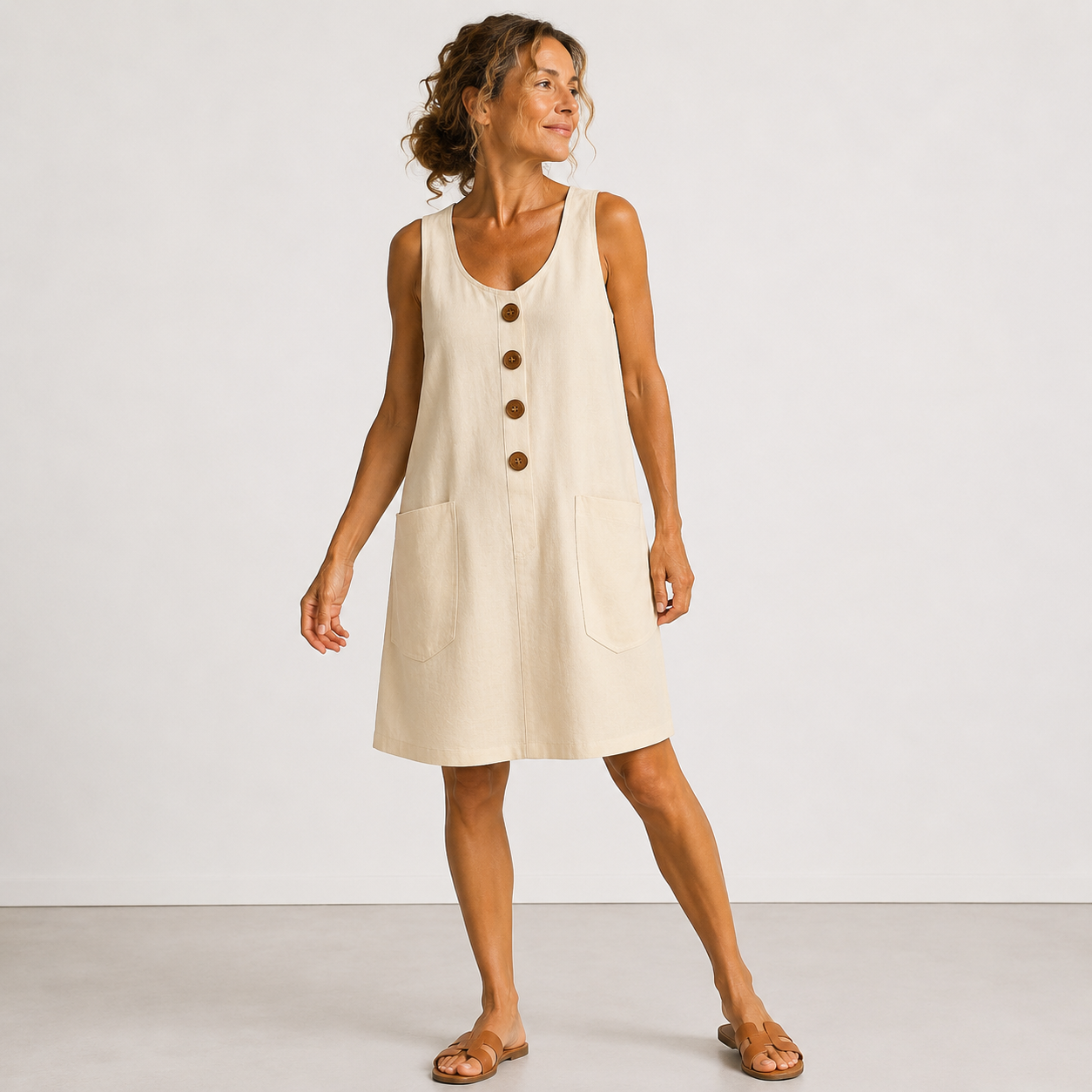 Maud – Elegant kjole med U-hals