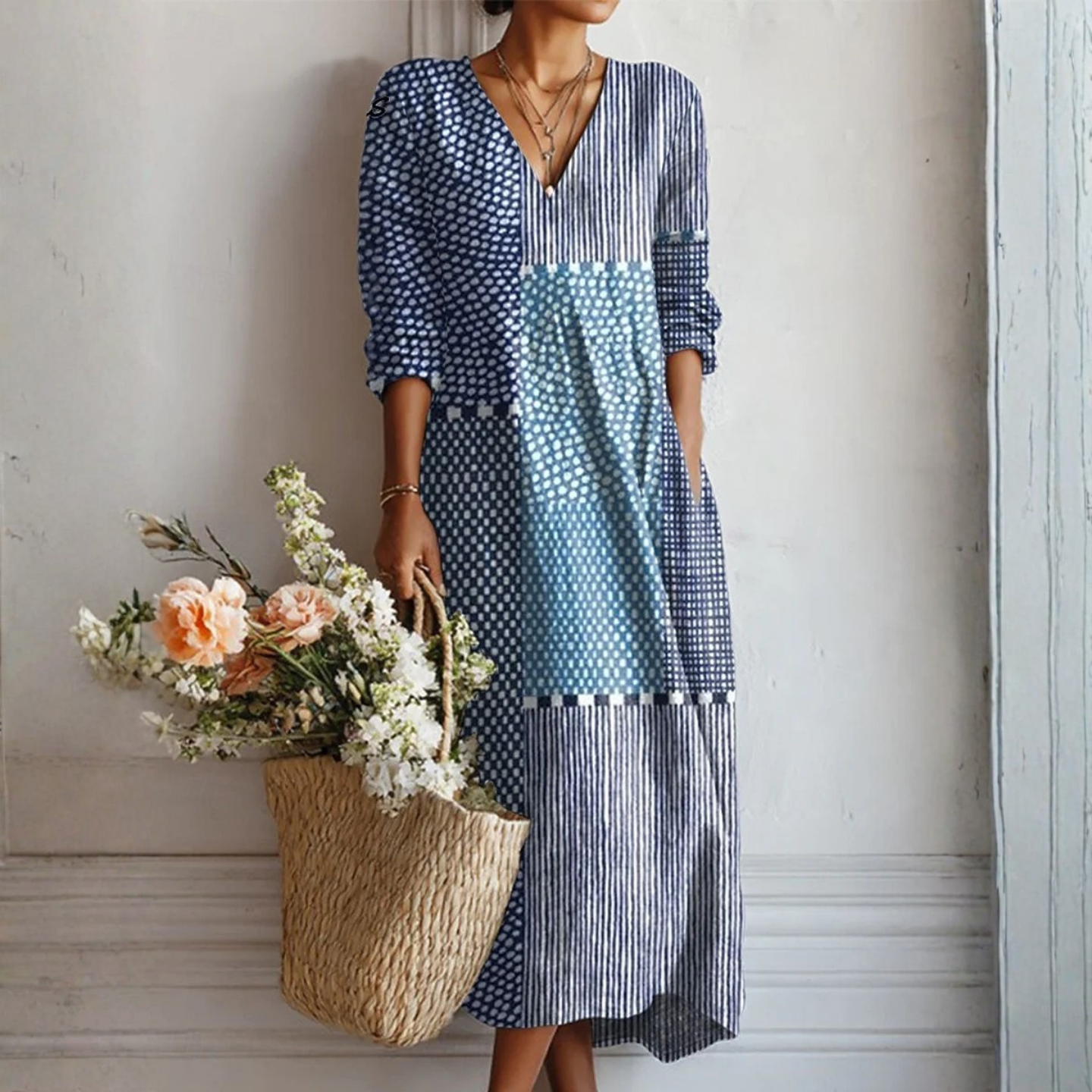 Sara™ | Let blomstret kjole