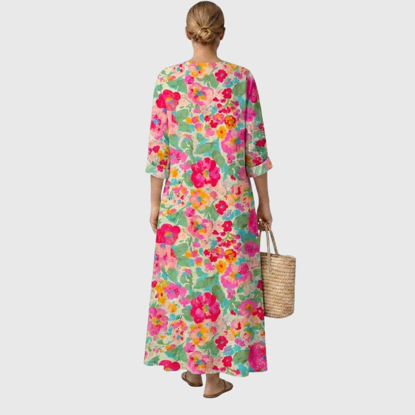 Rosa™ | Elegant blomstret kjole