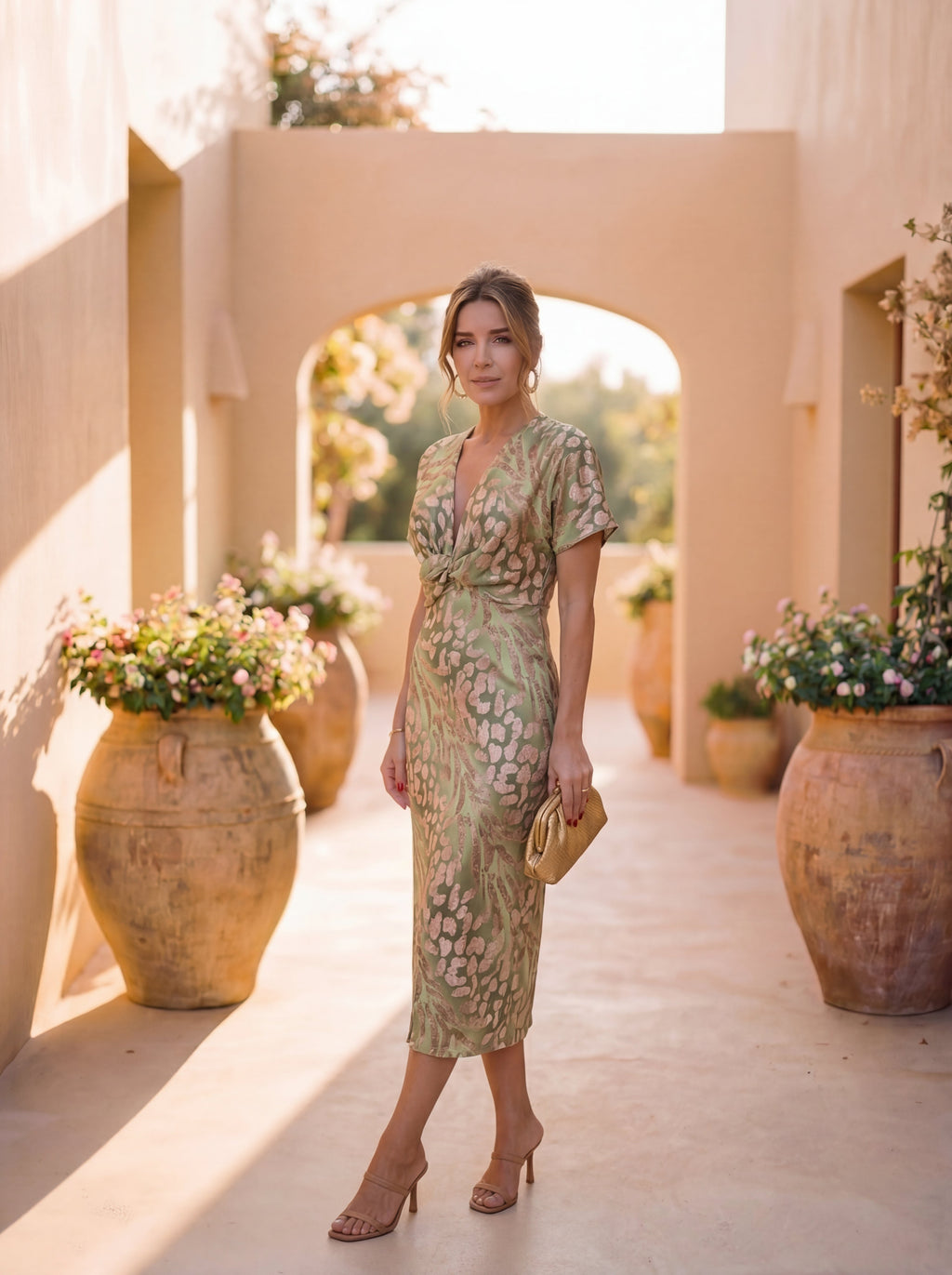 Antonella | Elegant kjole i let, faldende stof