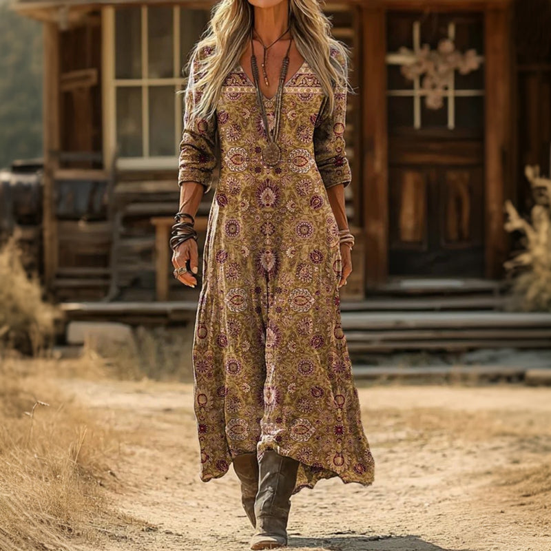 Nicole | Afslappet kjole i boho-stil