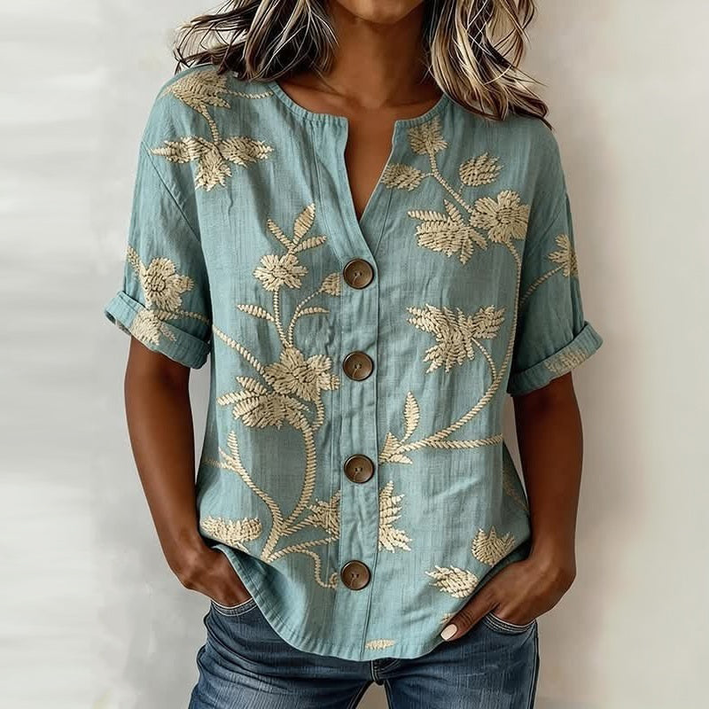 Sharon | Blomstret bluse