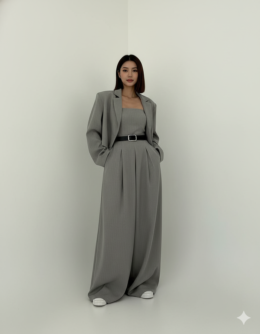 Eclat™ – Elegant Dame-sæt med Bustier & Jakke