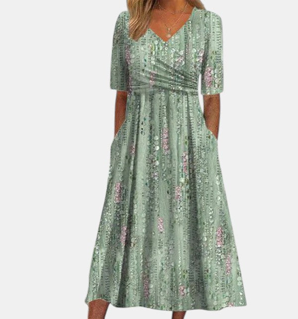 Hannah™ | Elegant blomstret sommerkjole
