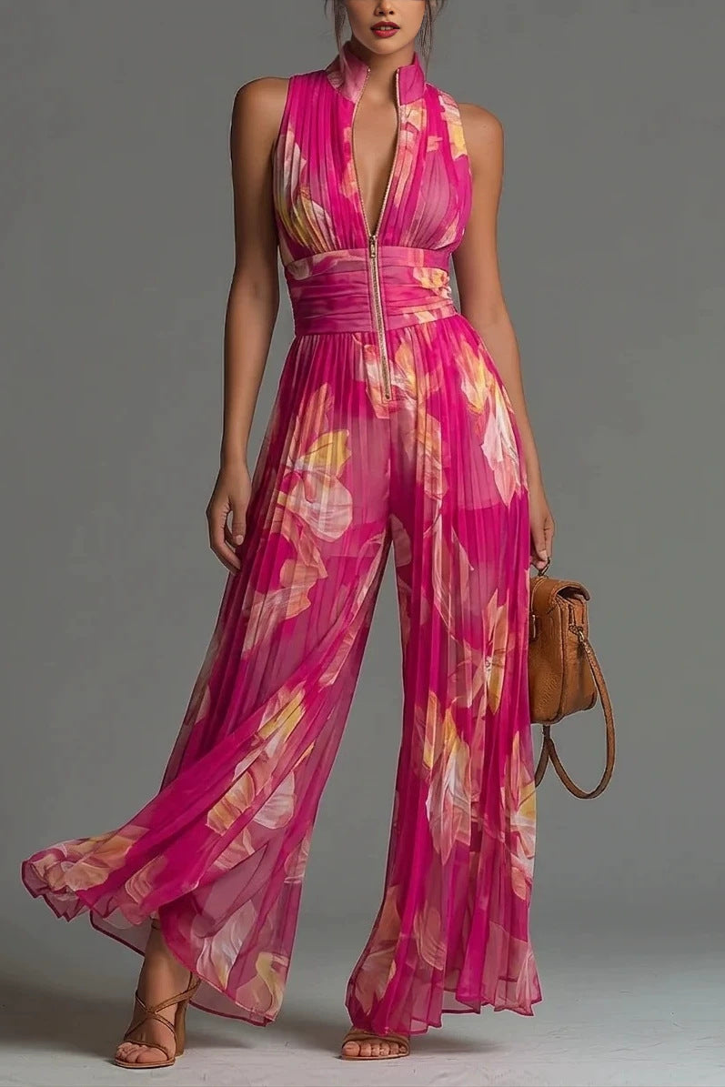 ÉLAN - Skulpturelt plisseret jumpsuit