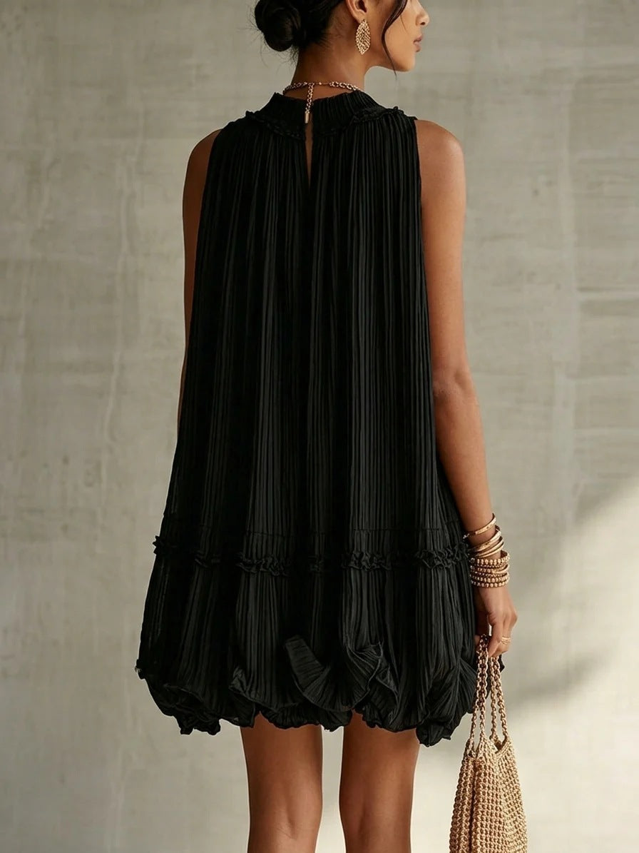 Camilla – Chiffon-minikjole med ballonform
