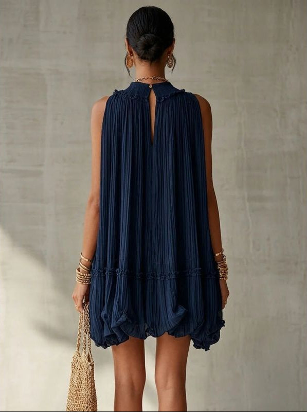 Camilla – Chiffon-minikjole med ballonform
