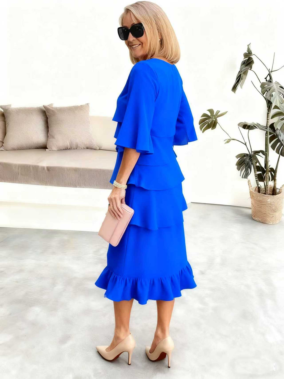 Marguerite™ — Elegant midi-kjole til kvinder