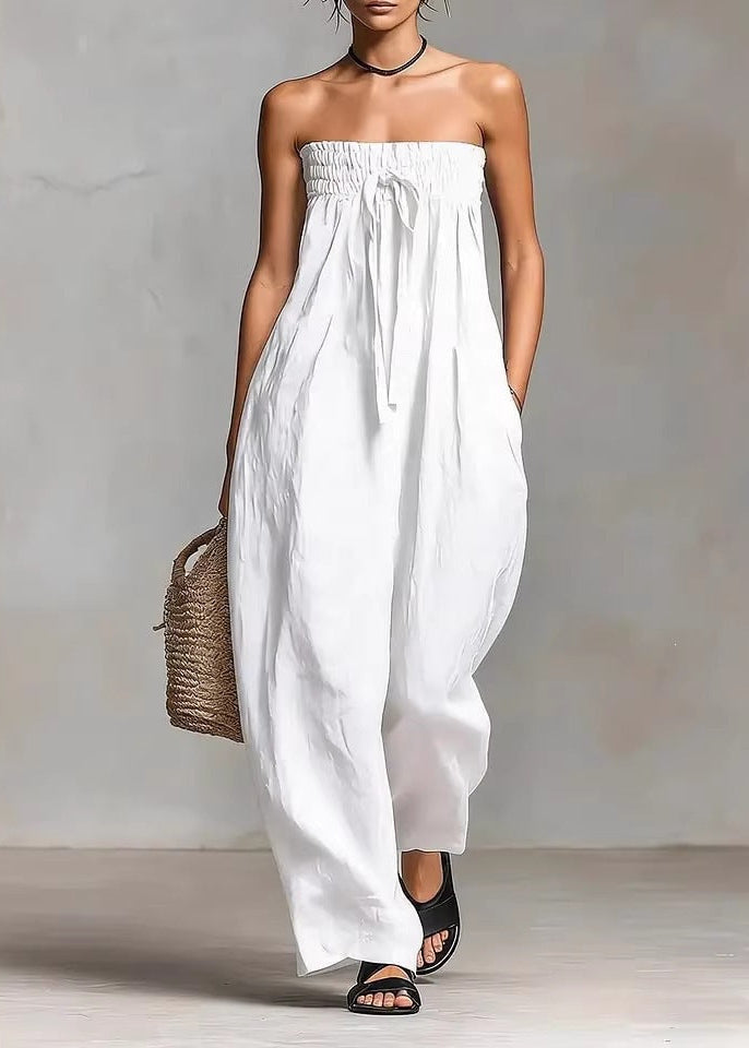 Nina | Elegant stropløs jumpsuit