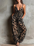 Ronja – Chiffon-jumpsuit med dyreprint