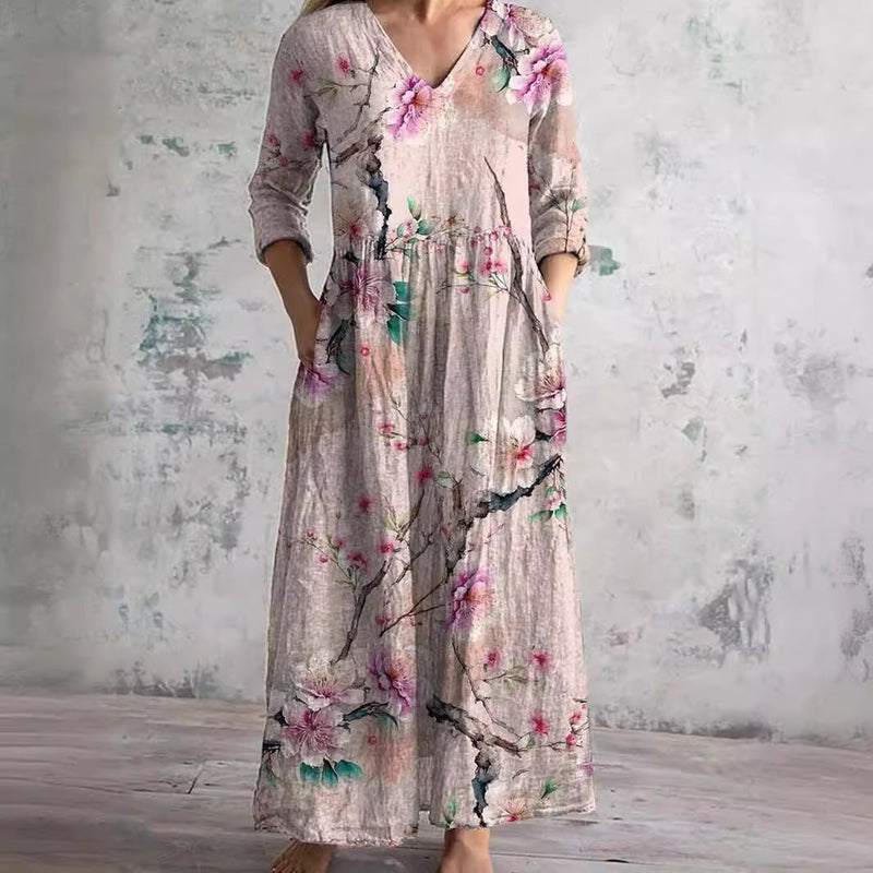 Caroline™ | Blomstret sommerkjole