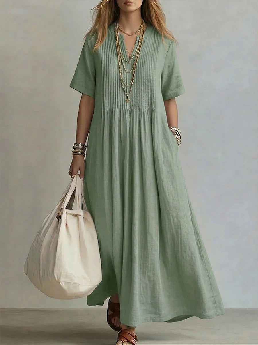 Nora - Elegant plisseret kjole