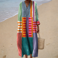 Frida | Kunstnerisk colorblock-kjole