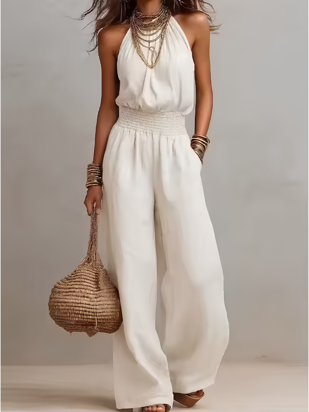 Valeria – Elegant jumpsuit med vide ben