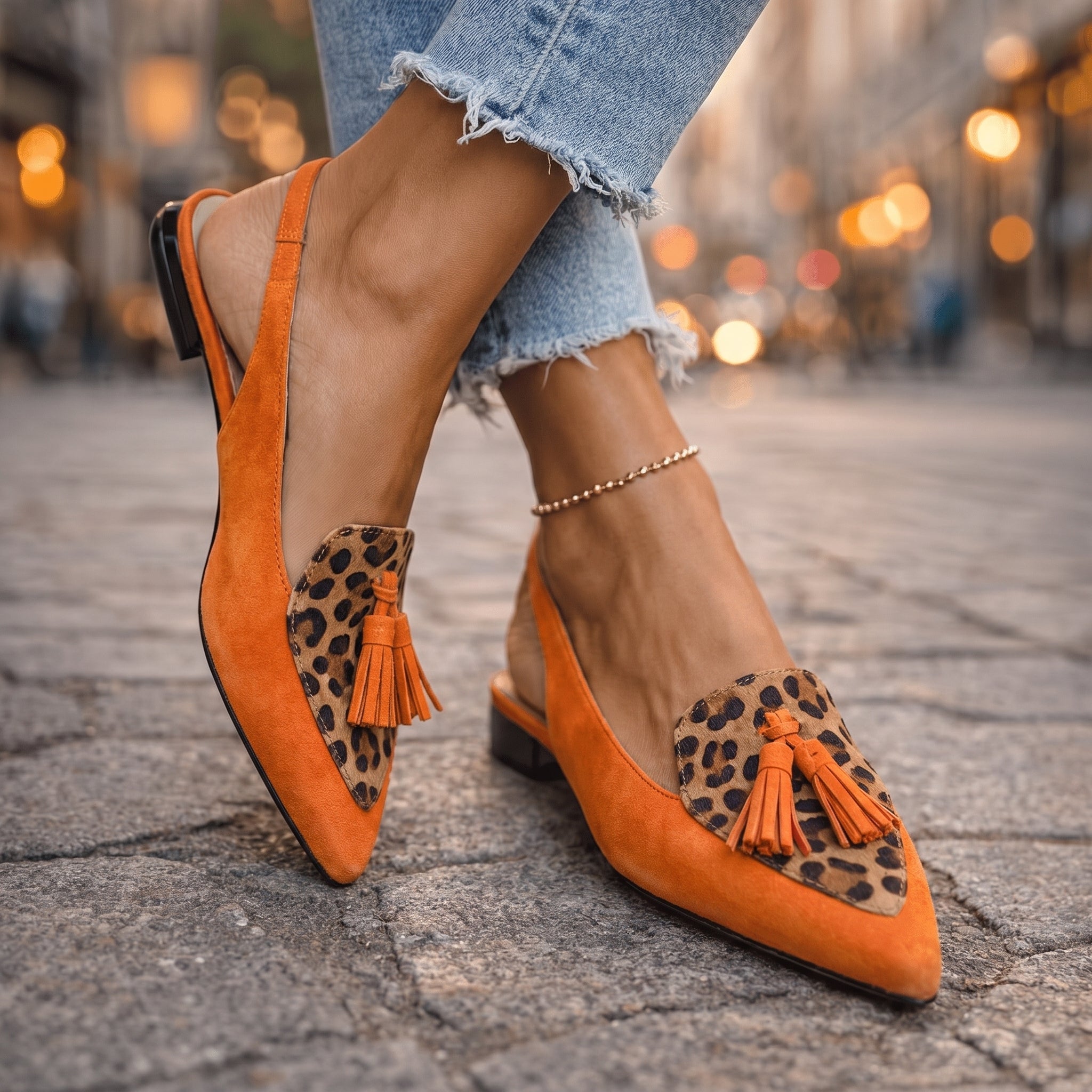 Eliza | Sandaler med remme og kvaster