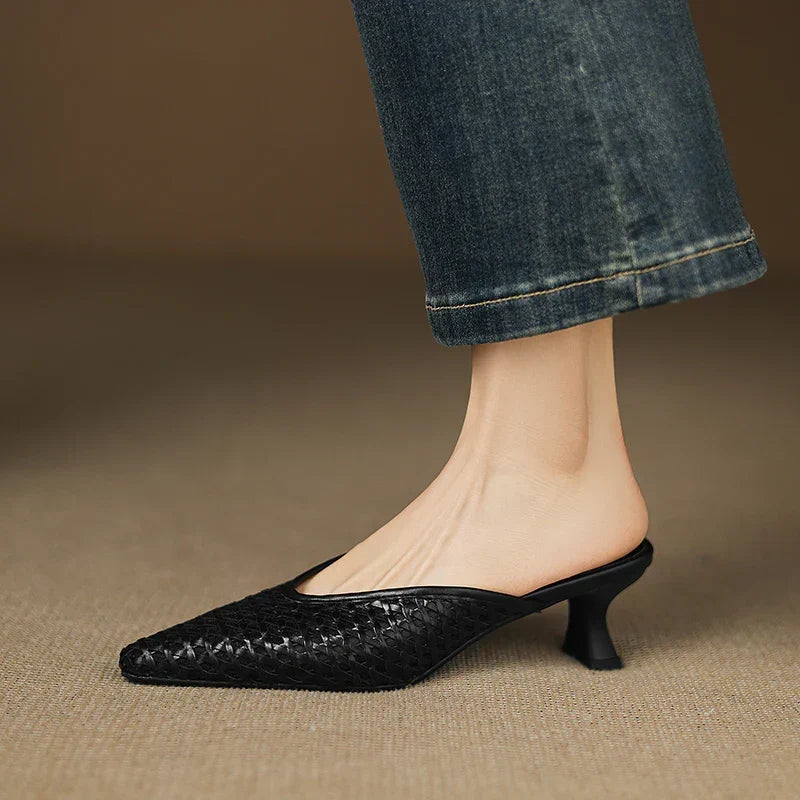 Olivia-sandaler i ægte læder
