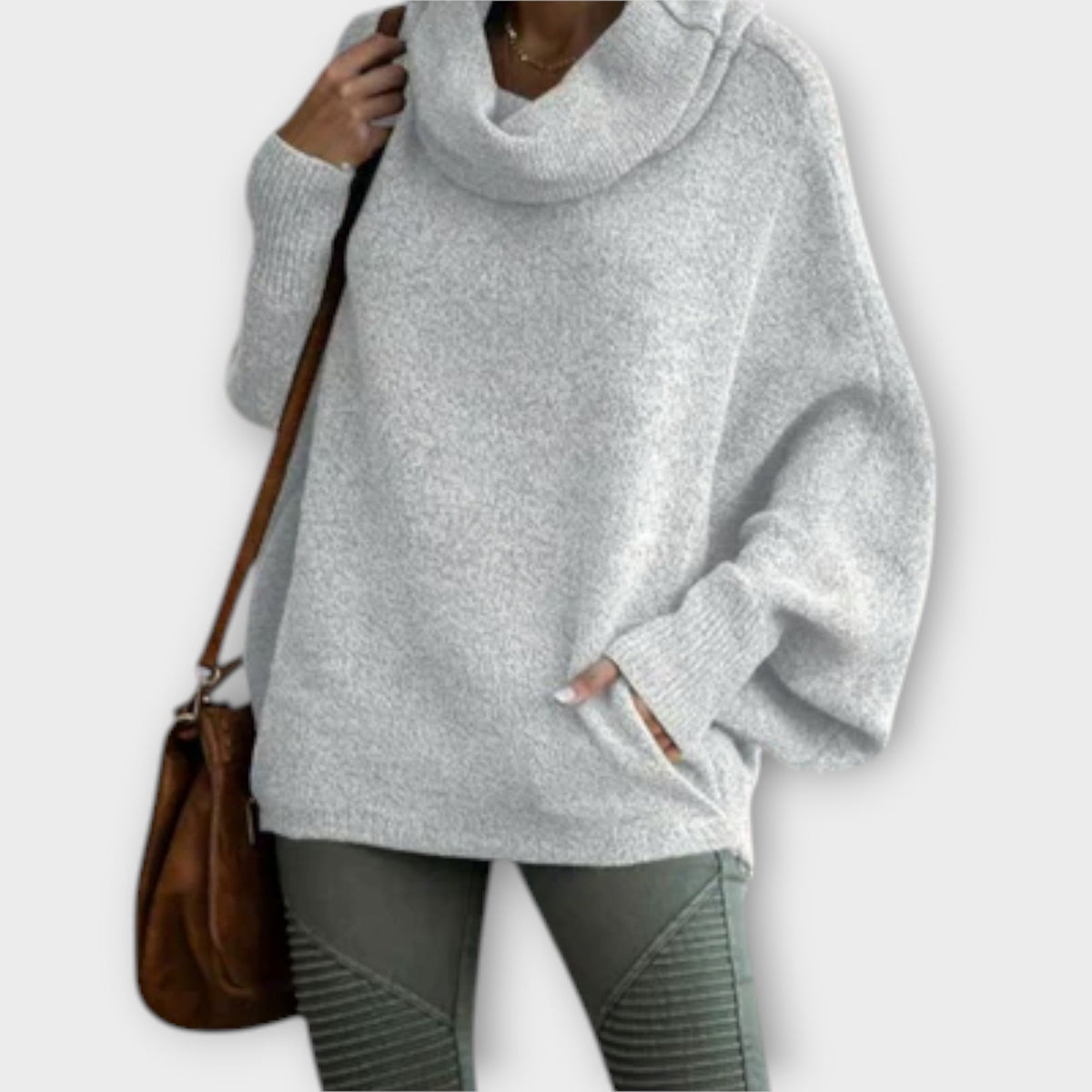 Jorra™ - Elegant sweater med skildpaddemønster