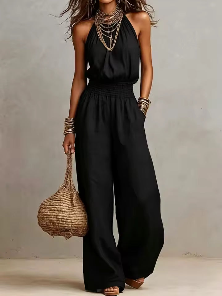 Valeria – Elegant jumpsuit med vide ben