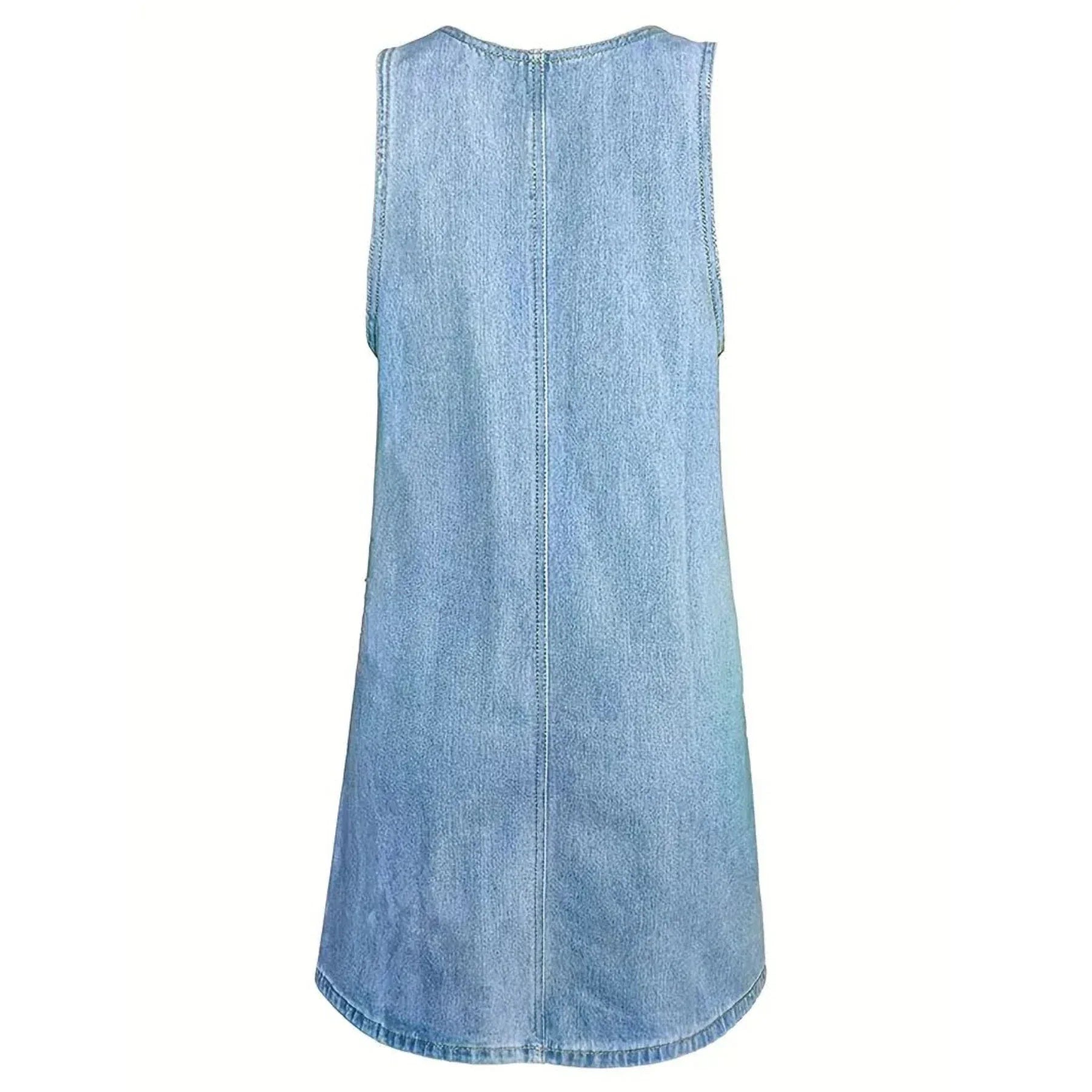 Saylor | Afslappet kjole i denim-look