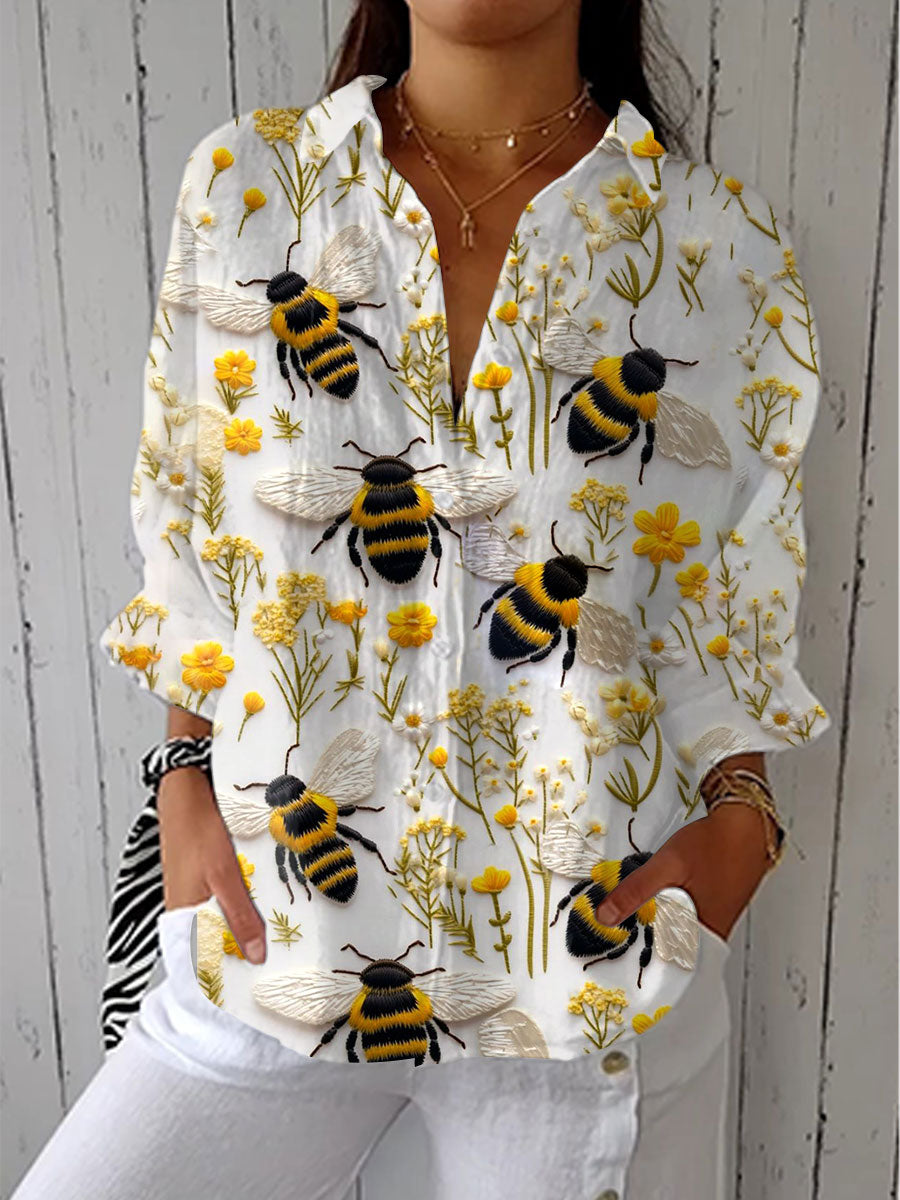 Susan – Garden Bee blomsterbluse