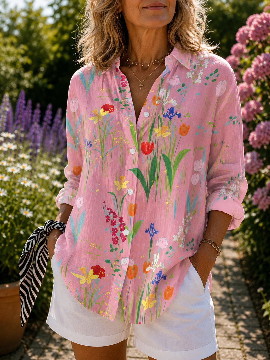 Fiona | Bluse »Forårshaven«