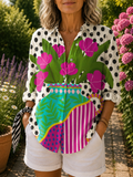 Amara | Bluse »Vaso in Fiore«