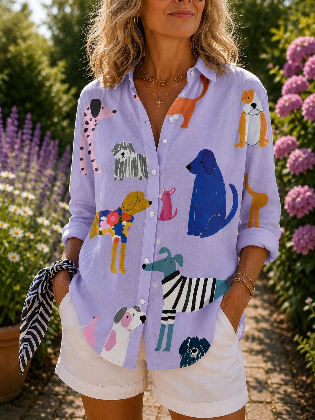 Firenze | Bluse »Legesyge hvalpe«