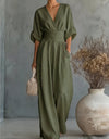 Chiara | Lang, løstsiddende jumpsuit med printmønster