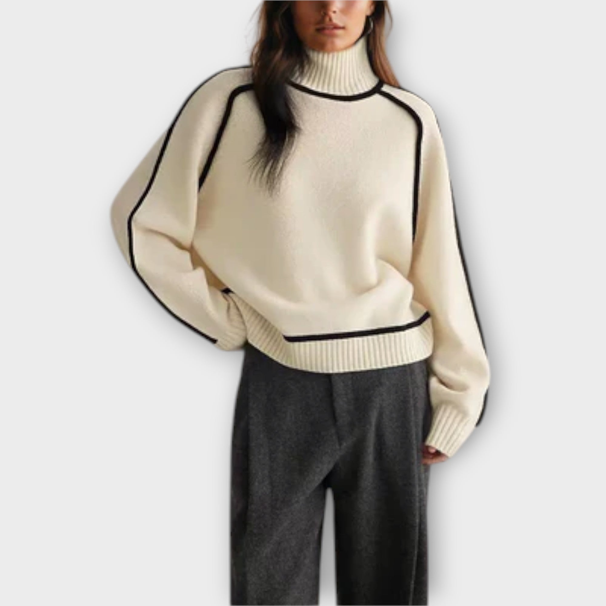 Mystica™ - Blød og elegant rullekrave sweater