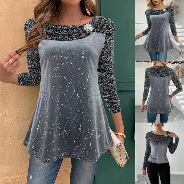 Marielle™ – Elegant Velour Top