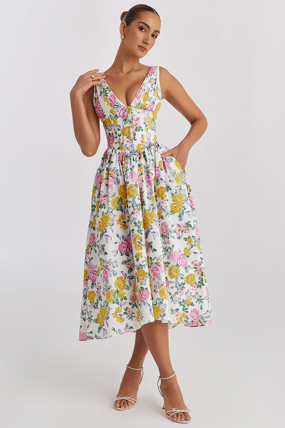 Magdalone™ - Elegant midi sommerkjole