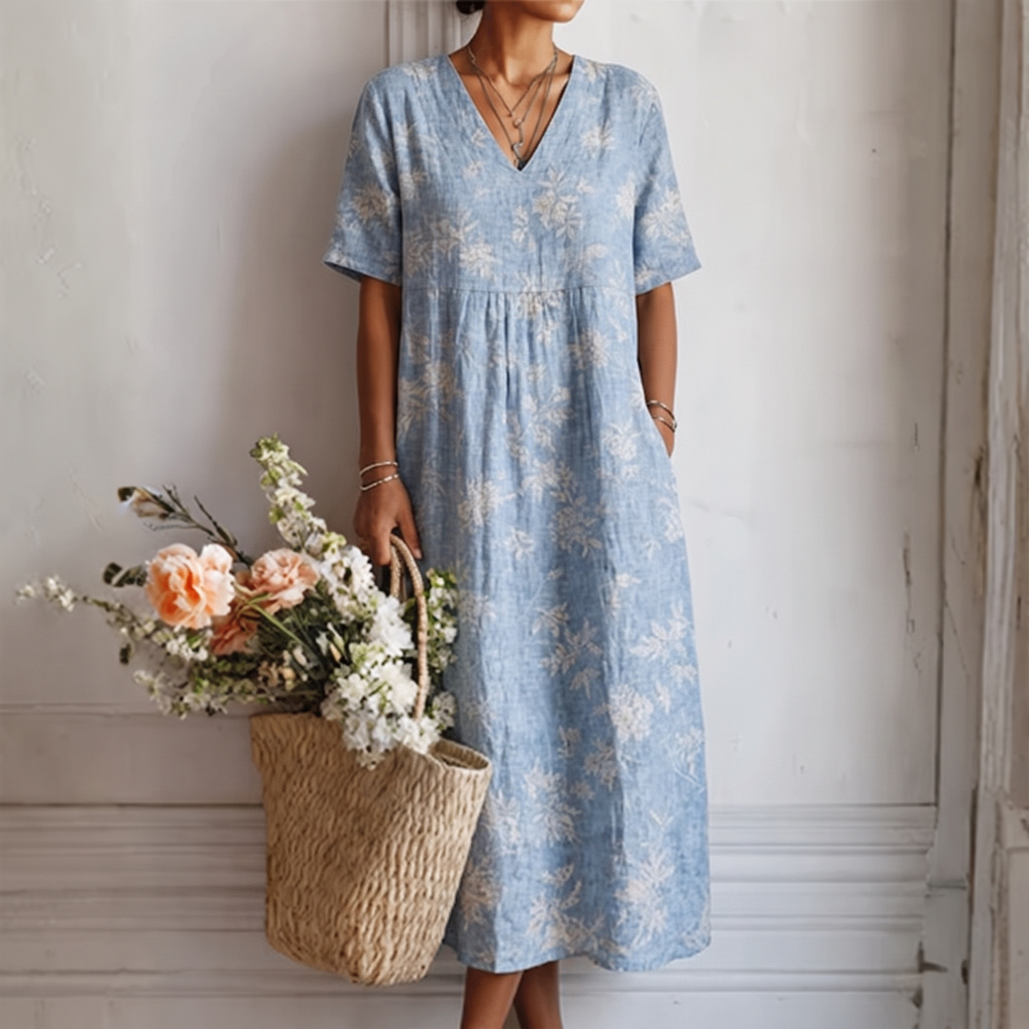 Alma™ | Elegant lagune-kjole