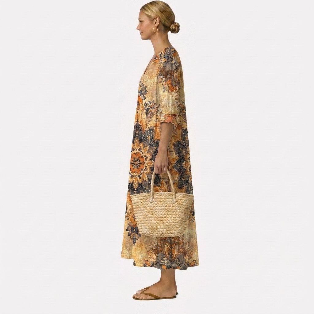 Dora™ | Blomstret kjole med naturlig elegance