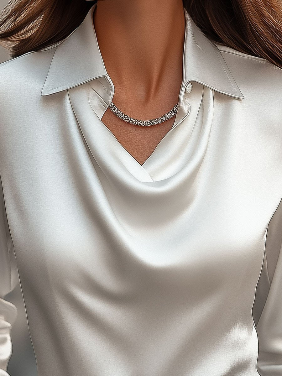 Vivienne | Elegant satinbluse