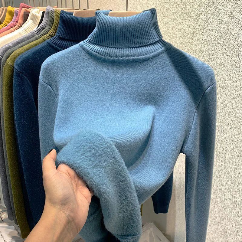 Kyra | Varm Casual Rullekrave Sweater