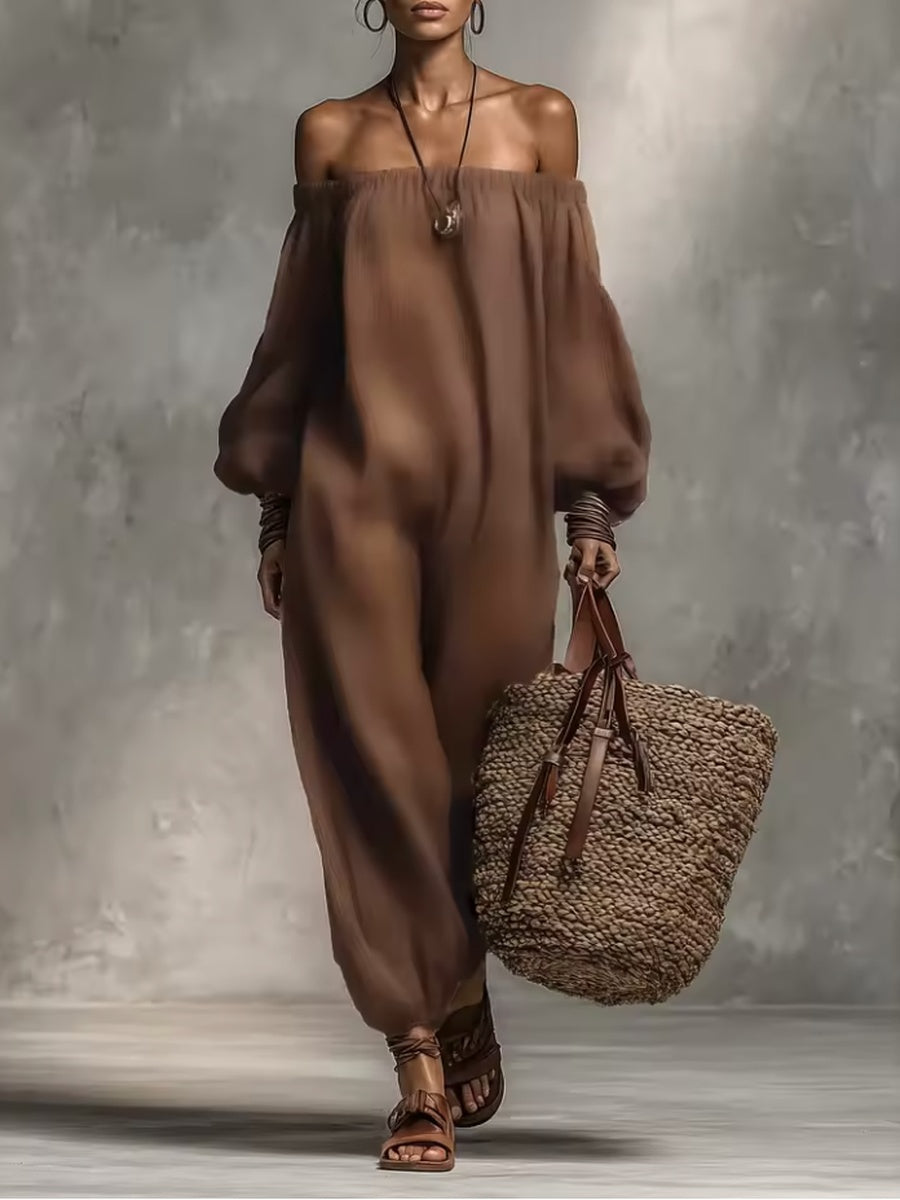 Fenna | Bustier-overalls med ærmer