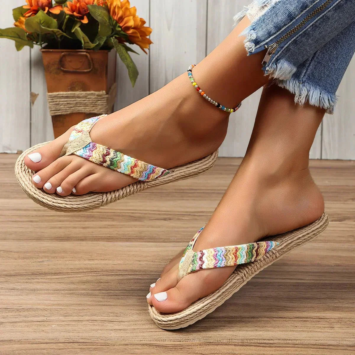 Nerissa | Vævede flip-flops