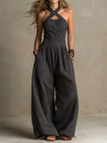 Bianca | Jumpsuit med elegant krydsudskæring