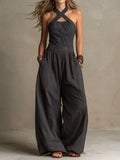 Bianca – Elegant jumpsuit i hør og bomuld