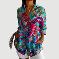 Angel™ - Bluse med farverigt design