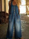 Ruth | Vintage-overalls i vasket bomuldsdenim