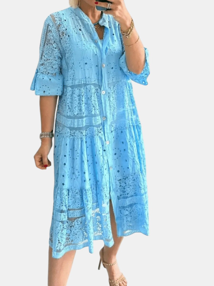 Cherylann™ | Blomstret midikjole