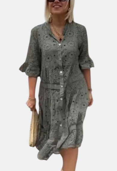 Cherylann™ | Blomstret midikjole