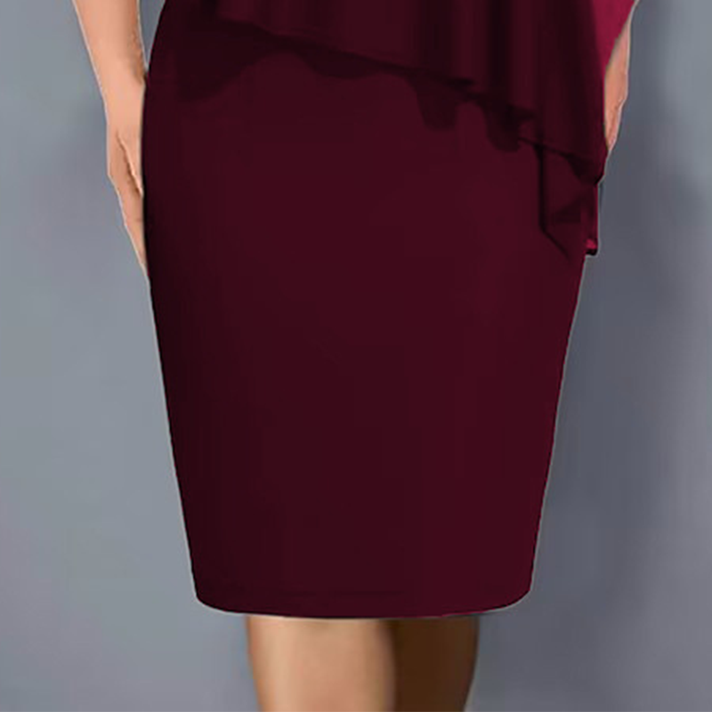 Vivia – Elegant capekjole med rhinsten